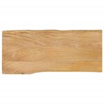vidaXL Dessus de table 100x40x3 8 cm bord vivant bois massif manguier