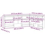 vidaXL Tête de lit de rangement Gris béton 160 cm Bois d'ingénierie