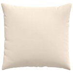 vidaXL Coussins de canapé 2 Pièces Beige 45 x 45 cm tissu