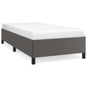 vidaXL Cadre de lit sans matelas gris 100x200 cm similicuir