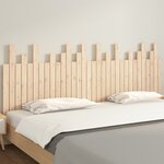 vidaXL Tête de lit murale 204x3x80 cm Bois massif de pin