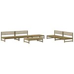 vidaXL Salon de jardin 6 Pièces bois de pin imprégné