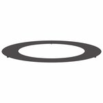 vidaXL Anneau d'arbre plat Noir Ø60 / 90 cm Acier