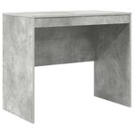 vidaXL Bureau avec rangement 2 Pièces Gris béton 90 x 50 x 76 cm