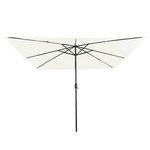 vidaXL Parasol de jardin Blanc et Noir 295 x 295 x 245 cm