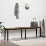 vidaXL banc Chêne Fumé 160 x 35 x 45 cm Bois d'ingénierie