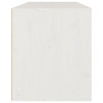 vidaXL Meubles TV 3 Pièces Blanc Bois massif de pin