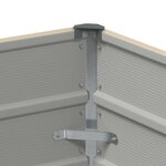 vidaXL Jardinière Ivoire 100 x 40 x 45 cm Acier