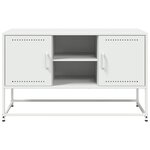 vidaXL Meuble TV blanc 100 5x39x60 5 cm acier