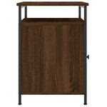 vidaXL Table de chevet chêne marron 40x42x60 cm bois d'ingénierie