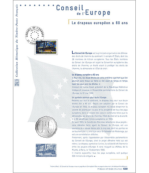 Document philatélique - Conseil de l'Europe