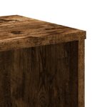 vidaXL Bibliothèque chêne fumé 50x25x105 cm bois d'ingénierie