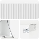 vidaXL Meuble TV mural 78 5 x 31 x 30 cm Blanc brillant