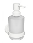 Distributeur de savon liquide mural WHITE en laiton blanc / 200ml