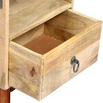 vidaXL Table de chevet 40 x 30 x 52 cm Bois de manguier massif brut