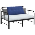 vidaXL Coussin de Dos Bleu police 100 x 50 cm Tissu en velours côtelé