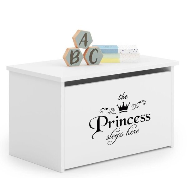 Coffre à jouets Daria écriture princesse