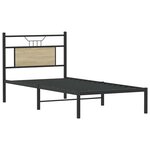 vidaXL Cadre de lit sans matelas chêne sonoma 75x190 cm