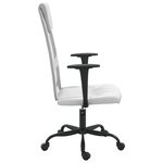 vidaXL Chaise de bureau réglable en hauteur blanc