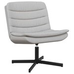 vidaXL Chaise pivotante Gris nuage 63 x 75 x 76 cm tissu