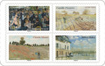 Carnet de 12 timbres - Autour des 150 ans de l'impressionnisme avec le musée d'Orsay - Lettre verte