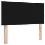 Tête de lit LED vidaXL capitonnée gris foncé 100 cm en tissu
