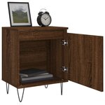 vidaXL Tables de chevet 2Pièces chêne marron 40x30x50cm bois d'ingénierie