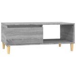 vidaXL Table basse Sonoma gris 90x50x36 5 cm Bois d'ingénierie
