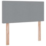 vidaXL Lit avec rangement et matelas Gris clair 100 x 200 cm