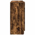 vidaXL Bureau de réception chêne fumé 155x50x103 5cm bois d'ingénierie