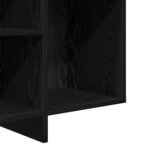 vidaXL Buffet Chêne noir 120 x 30 x 75 cm Bois d'ingénierie
