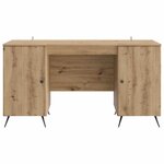 vidaXL Bureau Chêne artisanal 142 5 x 50 x 75 cm Bois d'ingénierie