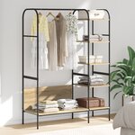 vidaXL Porte-vêtements avec Étagères Chêne de Sonoma 120x44x160 cm Bois d'ingénierie