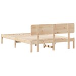 vidaXL Cadre de lit avec tête de lit 200x200 cm en bois de pin massif
