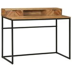 vidaXL Bureau avec tiroir Marron 110 x 50 x 87 cm Bois d'acacia massif