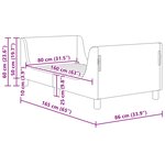 vidaXL Cadre de lit pour enfants avec tête de lit Violet 80 x 160 cm
