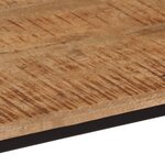 vidaXL Table console 80x30x74 cm bois massif de manguier et fer