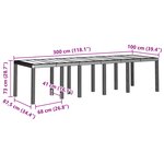 Ensemble de salle à manger de jardin vidaXL 13 pièces avec coussins en poly rattan blanc