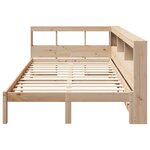 vidaXL Lit bibliothèque sans matelas 120x200 cm bois de pin massif