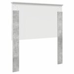 vidaXL Tête de lit avec tête de lit Gris béton 75 cm Bois d'ingénierie