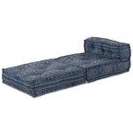 Pouf modulable vidaXL Indigo 70x70x54 en tissu