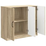 vidaXL Buffet Chêne Sonoma 89 x 34 5 x 77 cm Bois d'ingénierie