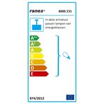 Ranex lampe suspendue 30x30x140 cm noir