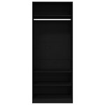 vidaXL Armoires Chêne noir Lot de 2 Chêne noir Bois d'ingénierie