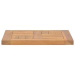 vidaXL Dessus de table carré 40x40x2 5 cm Bois de teck massif