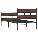 vidaXL Cadre de lit sans matelas avec tête de lit pied de lit 90x200cm