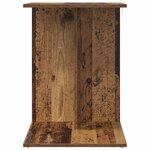 vidaXL Table d'appoint Bois ancien 45 x 40 x 62 5 cm Bois d'ingénierie