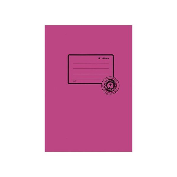 Protège Cahier Papier Recyclé A5 Rose HERMA