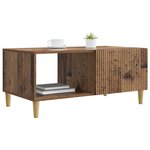 vidaXL Table basse Bois ancien 90 x 50 x 40 cm Bois d'ingénierie