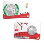 Pièce de monnaie 5 euro Belgique 2020 BU – Equipe de Belgique (colorisée)